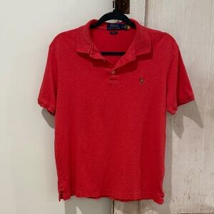 Polo by Ralph Lauren Men's Classic Coral/Salmon Color Polo Shirt